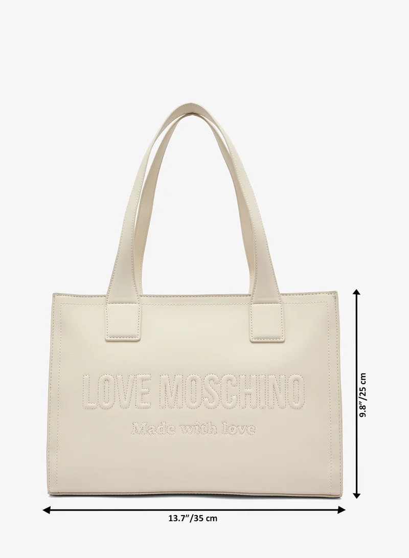 Love Moschino  Signature Love GRS PU Shopper Tote for Women | Best Price UAE